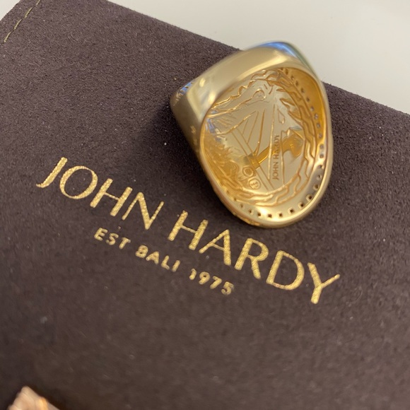 John Hardy 18k yellow gold diamond ring - Picture 4 of 9